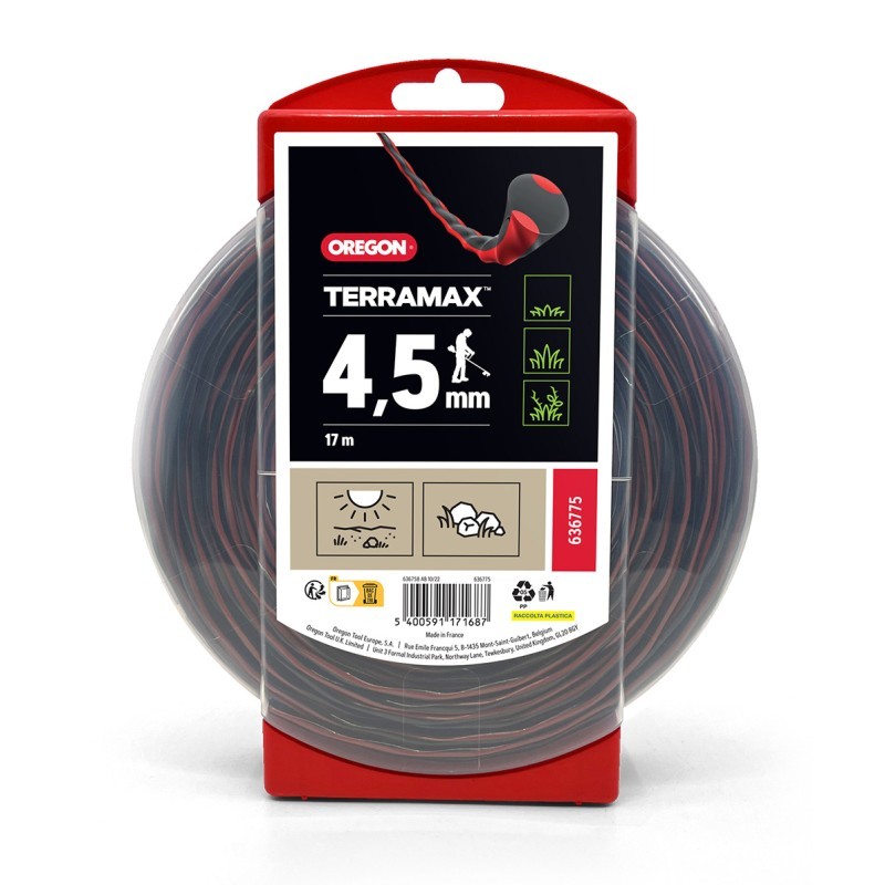 Fil de débroussaillage Oregon Terramax, 4,5 mm, 17 m, donut