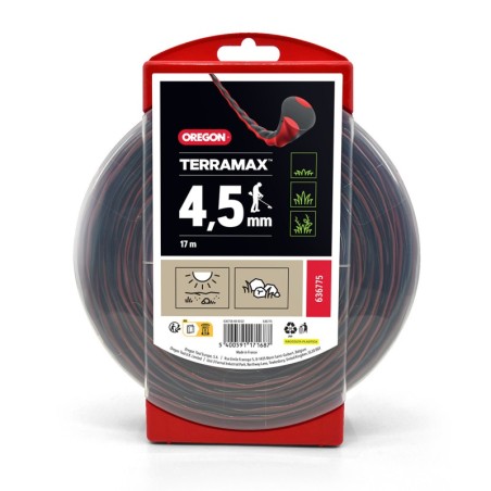 Fil de débroussaillage Oregon Terramax, 4,5 mm, 17 m, donut