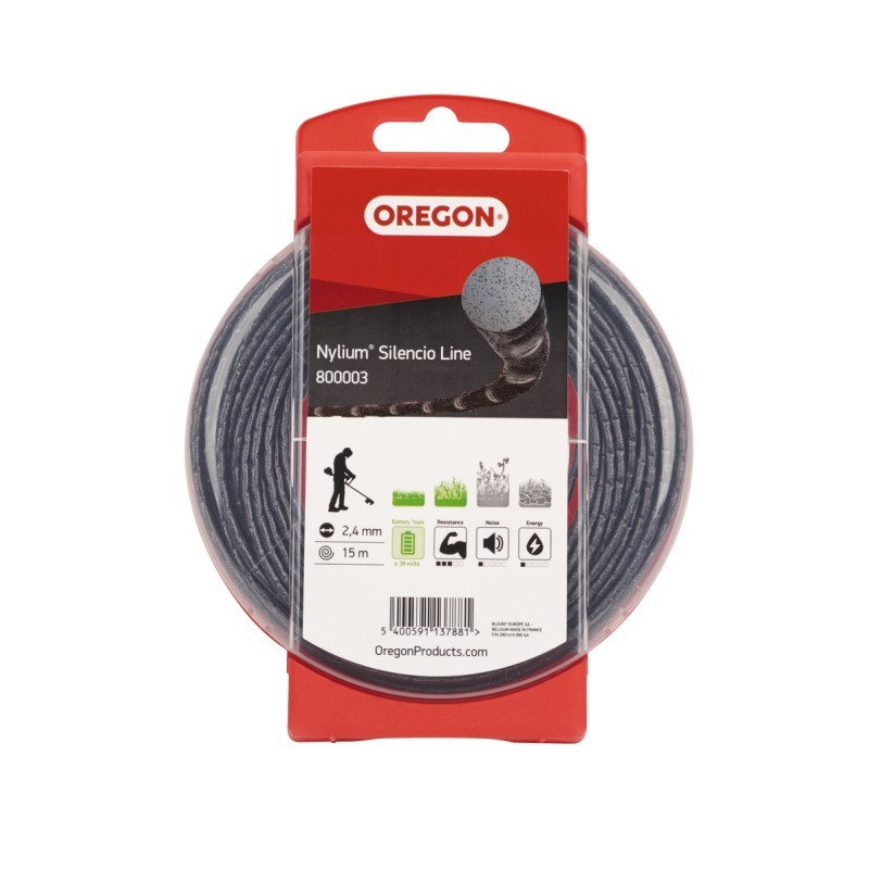 OREGON maaidraad Nylium Silencio 2,4mm x 15m, 800003