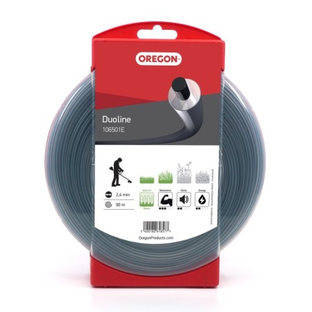 OREGON fil de coupe Duoline gris 2,4 mm x 90 m 