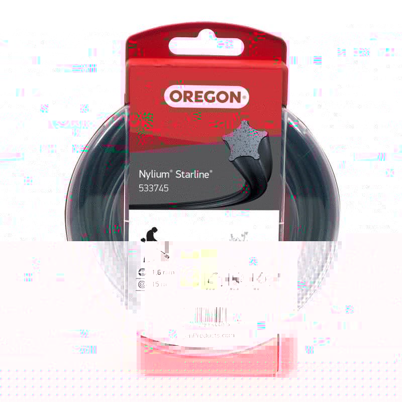 OREGON fil de coupe Nylium Starline gris étoile 1,6 mm x 15 m 533745