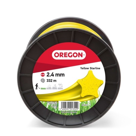OREGON fil de coupe étoile jaune 2,4 mm x 332 m 