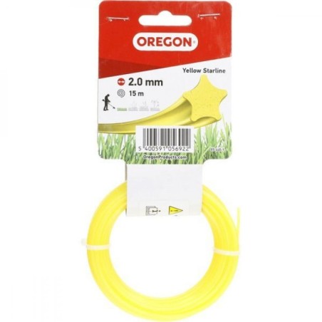 OREGON fil de coupe étoile jaune 15 m 