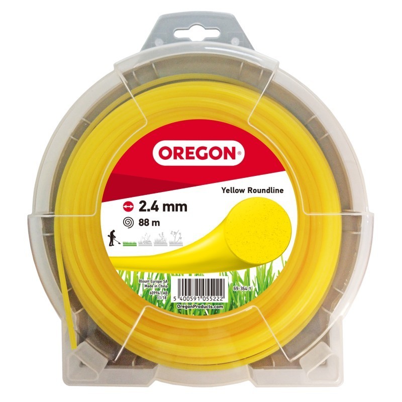 OREGON ligne en nylon jaune 2,4 mm x 88 m 69-364-Y