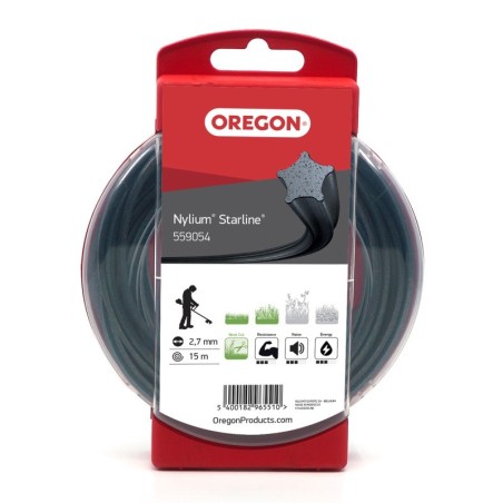 OREGON fil de coupe Nylium Starline star 2,7 mm x 15 m 